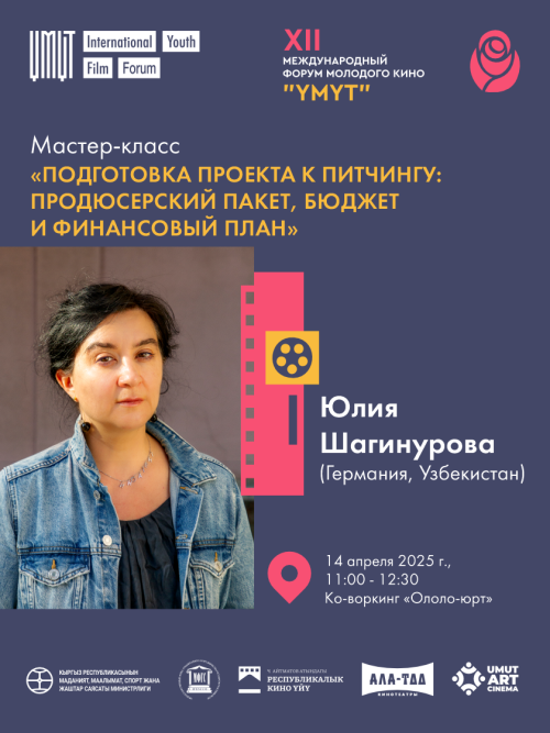 Мастер-класс Юлии Шагинуровой: Подготовка проекта к питчингу: продюсерский пакет, бюджет и финансовый план