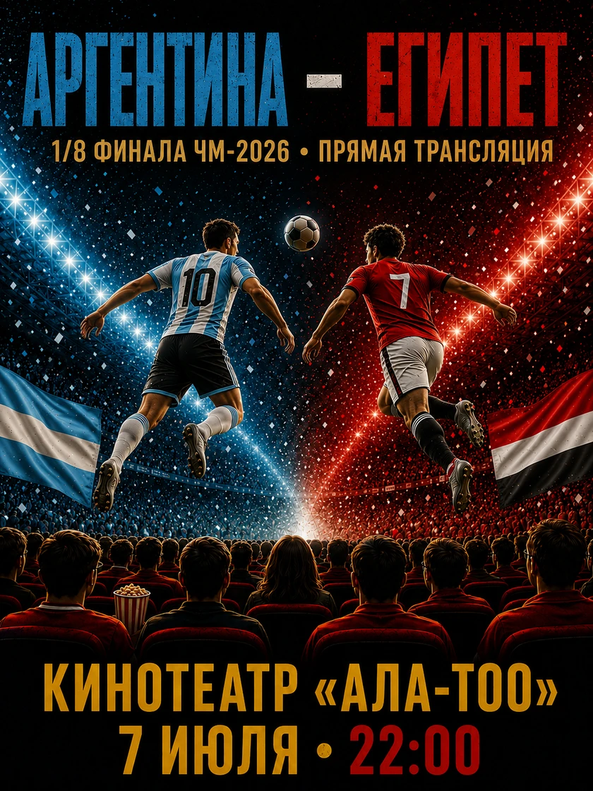 Чемпионат мира по футболу 2026. 1/8 финала: Аргентина – Египет